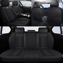 Funda de Auto Universal Turbo en Cuero Legítimo con AirBag +REGALOS: Alfombra de Cuero y Funda para Volante